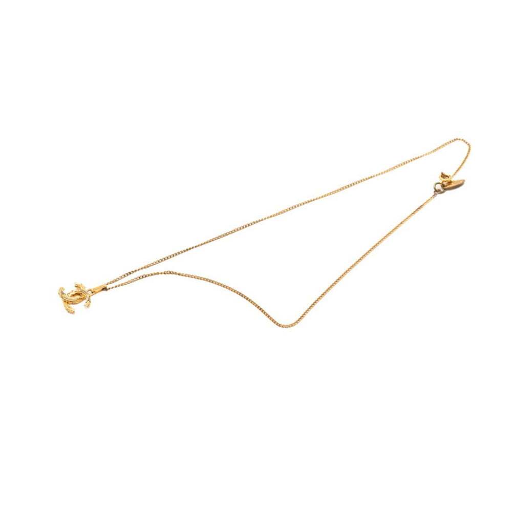 CHANEL Authentic Gold Logo Necklace - Picture 3 of 5